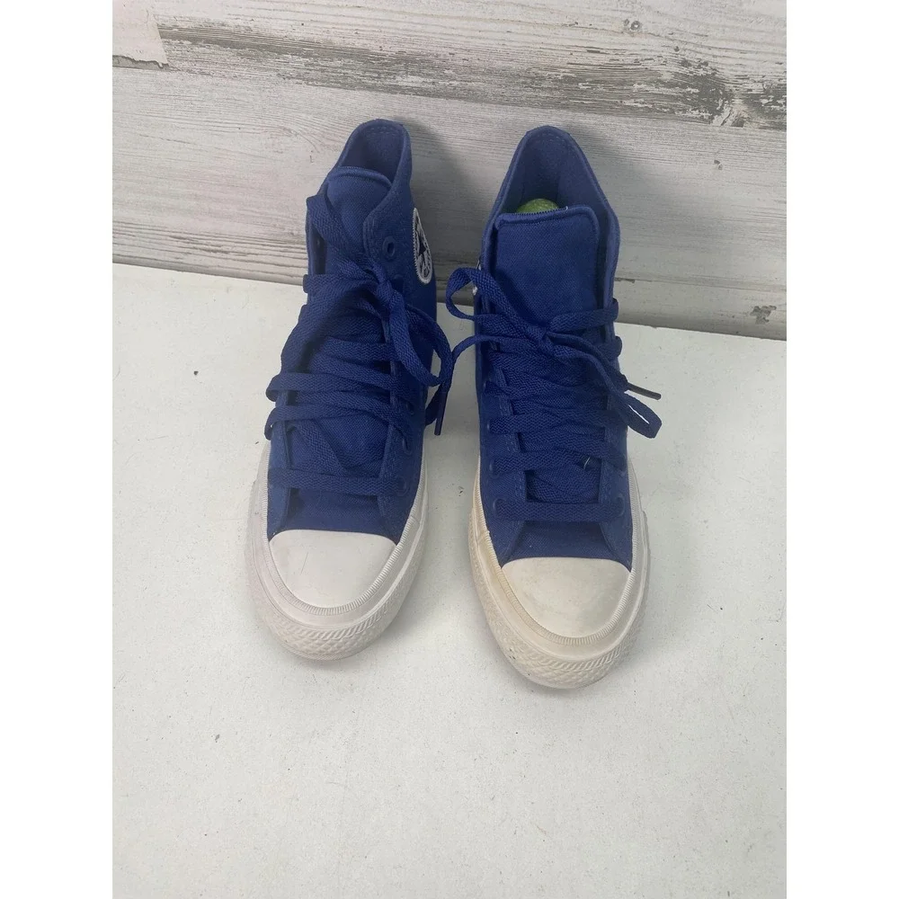Converse Chuck Taylor Hi Shoes Womens Size 5.5 Blue Canvas High Top Sneakers